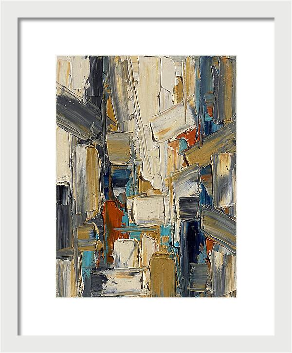 Abstract Light Palette Knife Composition