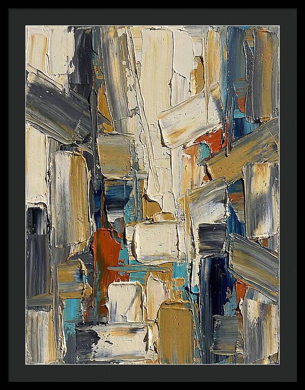 Abstract Light Palette Knife Composition