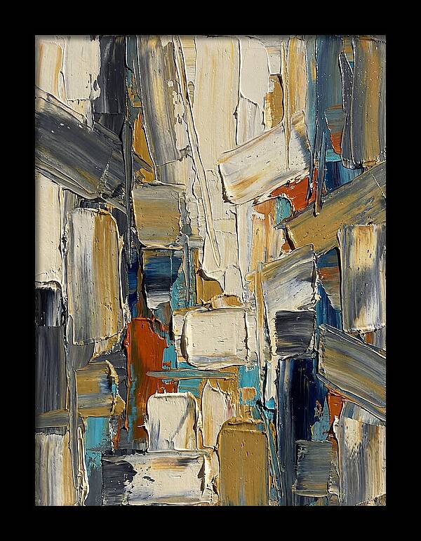 Abstract Light Palette Knife Composition