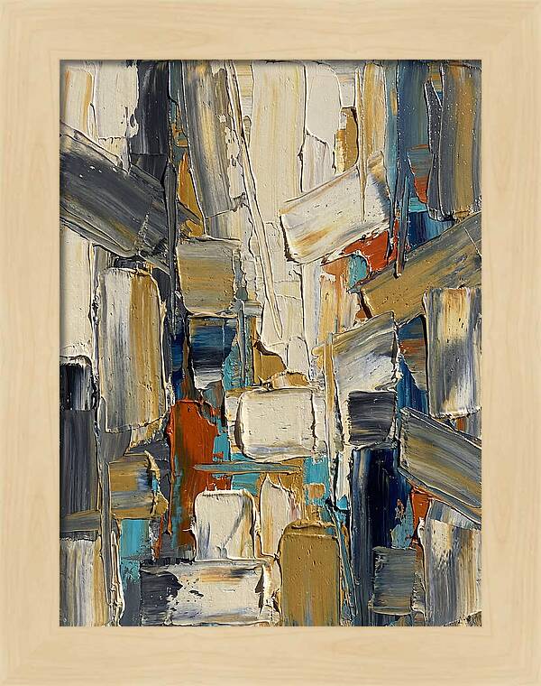Abstract Light Palette Knife Composition