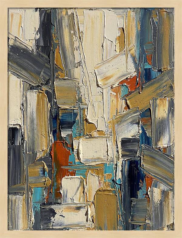 Abstract Light Palette Knife Composition