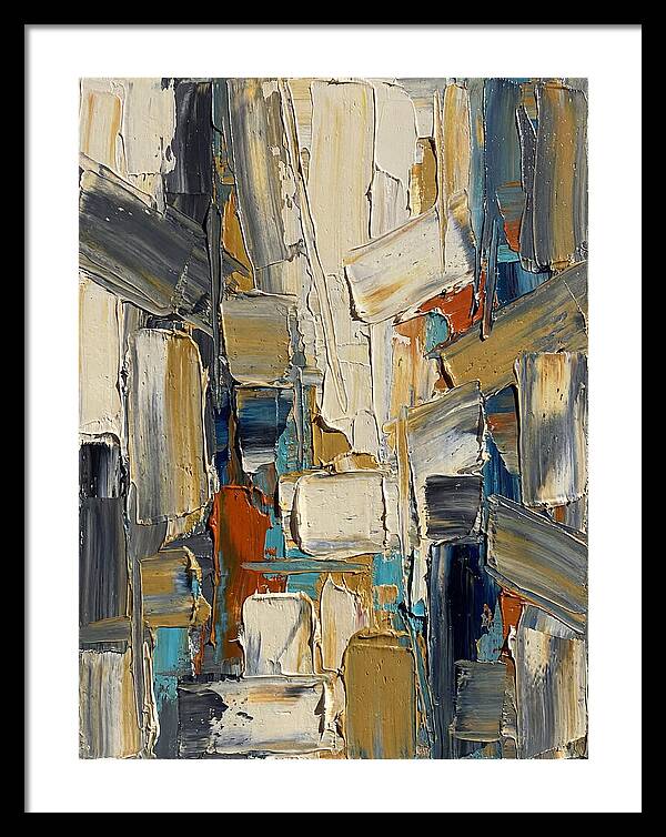 Abstract Light Palette Knife Composition