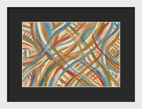Abstract Lines In Mediterranean Tones