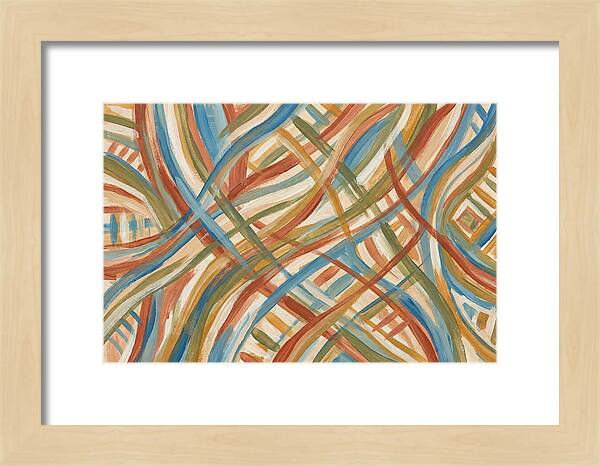 Abstract Lines In Mediterranean Tones