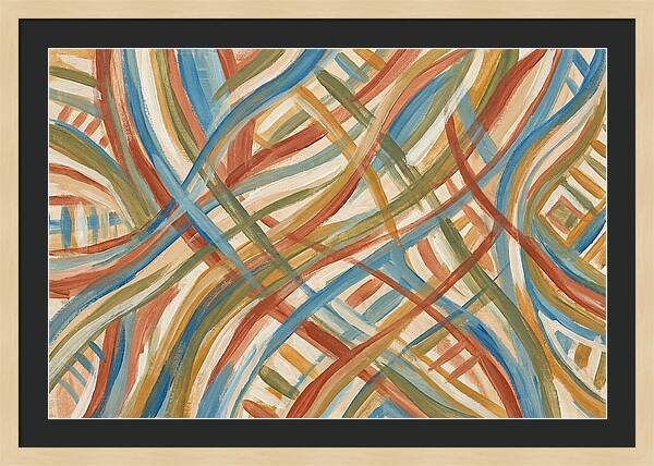 Abstract Lines In Mediterranean Tones
