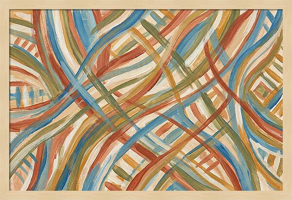 Abstract Lines In Mediterranean Tones