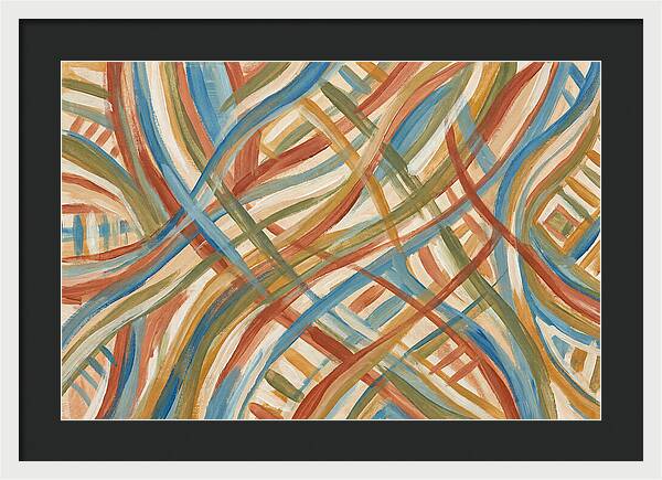Abstract Lines In Mediterranean Tones