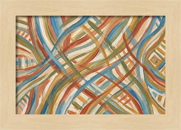 Abstract Lines In Mediterranean Tones