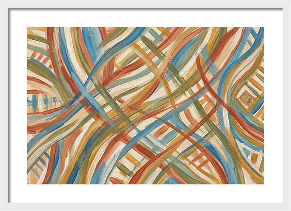Abstract Lines In Mediterranean Tones