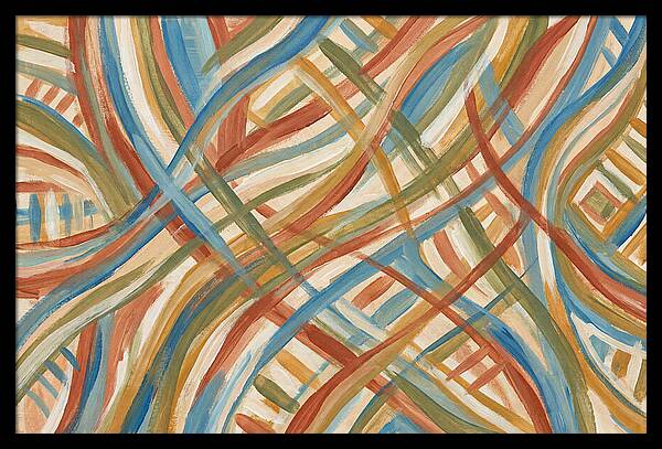 Abstract Lines In Mediterranean Tones