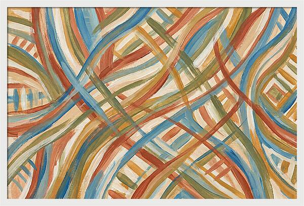 Abstract Lines In Mediterranean Tones