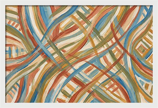 Abstract Lines In Mediterranean Tones