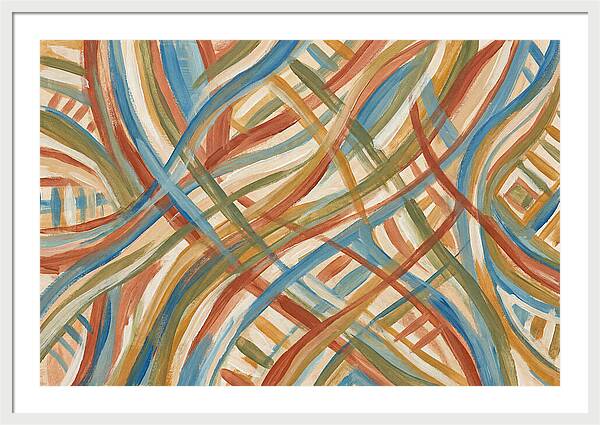 Abstract Lines In Mediterranean Tones