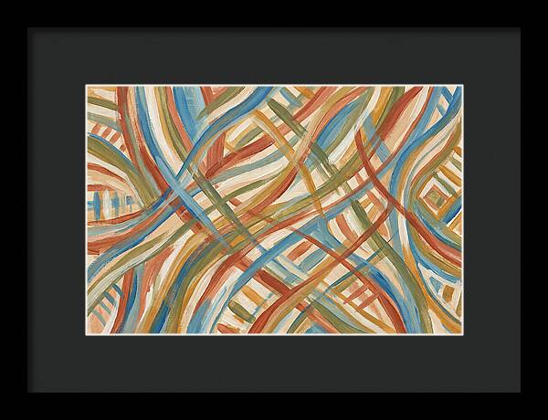 Abstract Lines In Mediterranean Tones