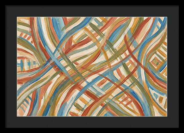 Abstract Lines In Mediterranean Tones