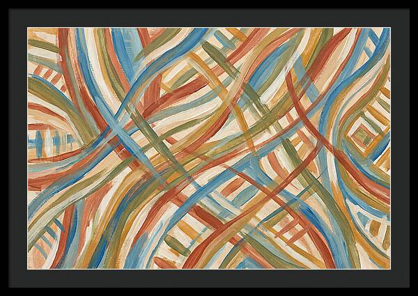Abstract Lines In Mediterranean Tones