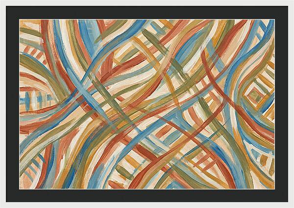 Abstract Lines In Mediterranean Tones