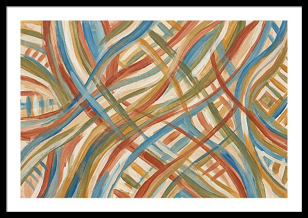 Abstract Lines In Mediterranean Tones