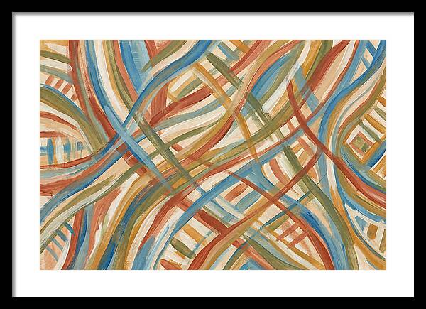 Abstract Lines In Mediterranean Tones