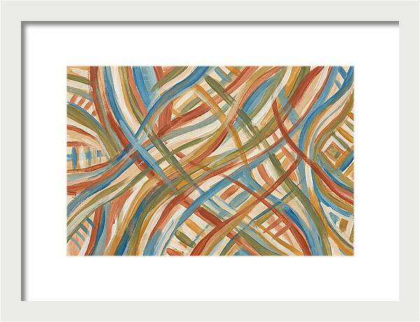 Abstract Lines In Mediterranean Tones