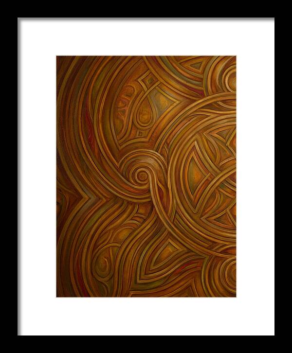 Abstract Lines In Warm Tones