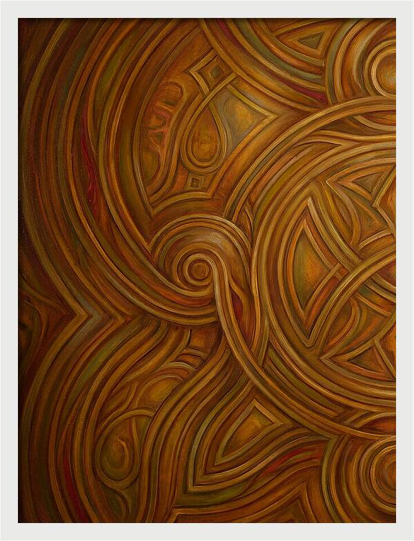 Abstract Lines In Warm Tones