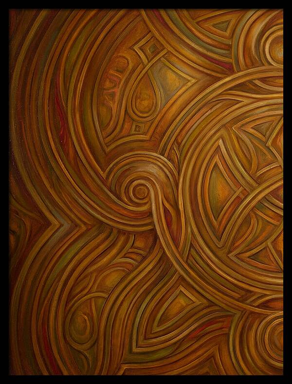 Abstract Lines In Warm Tones