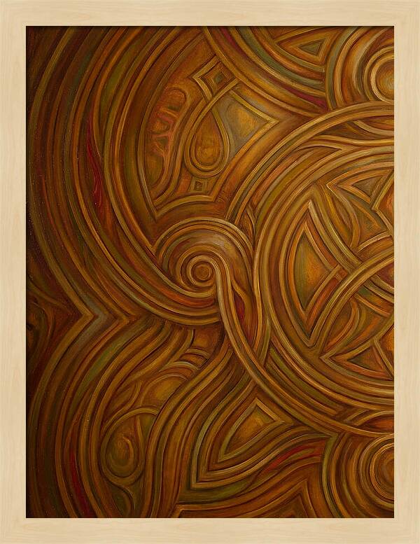 Abstract Lines In Warm Tones