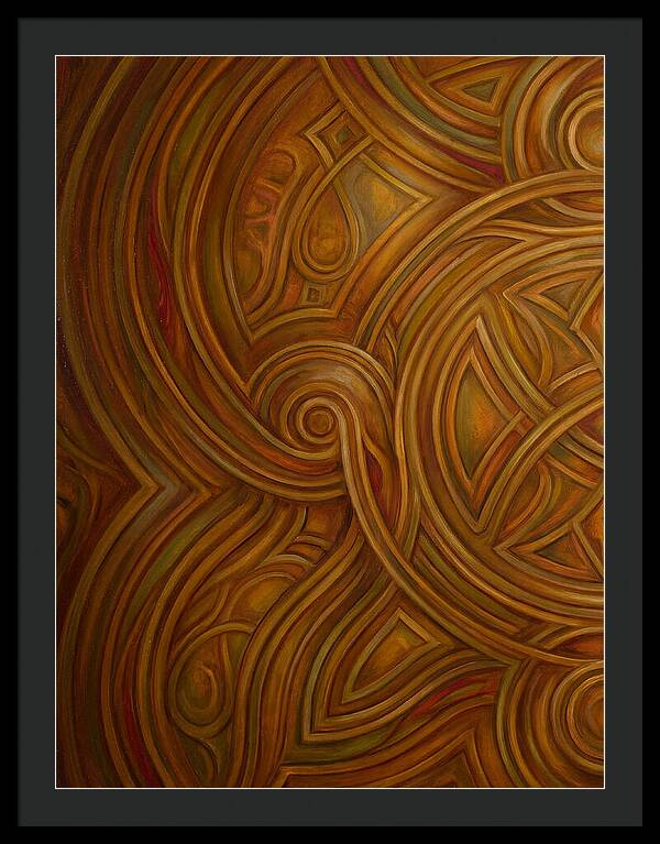 Abstract Lines In Warm Tones