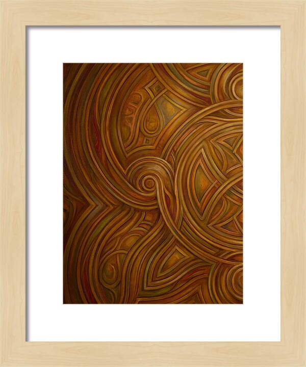 Abstract Lines In Warm Tones