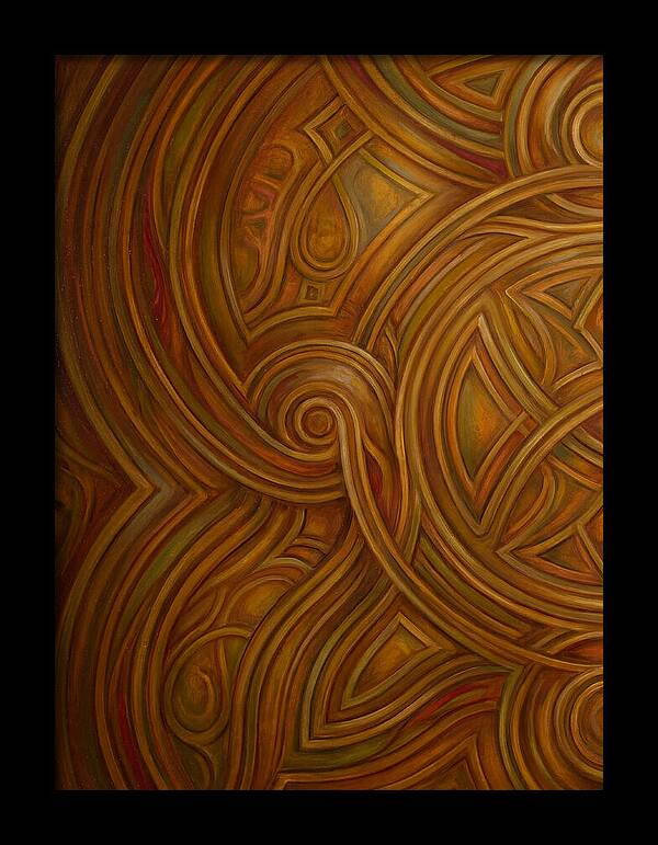 Abstract Lines In Warm Tones