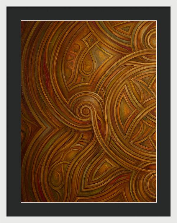 Abstract Lines In Warm Tones