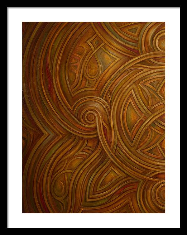 Abstract Lines In Warm Tones