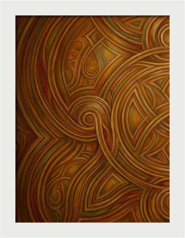 Abstract Lines In Warm Tones