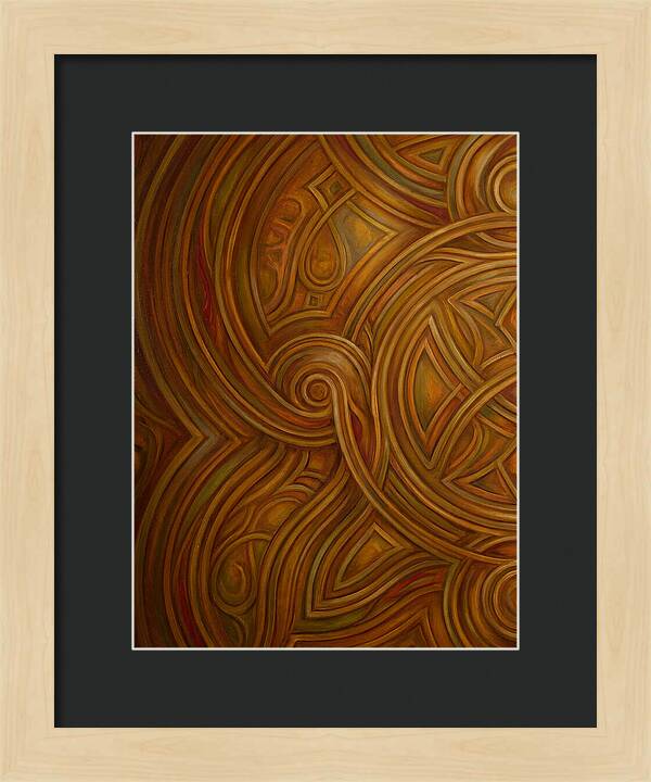 Abstract Lines In Warm Tones