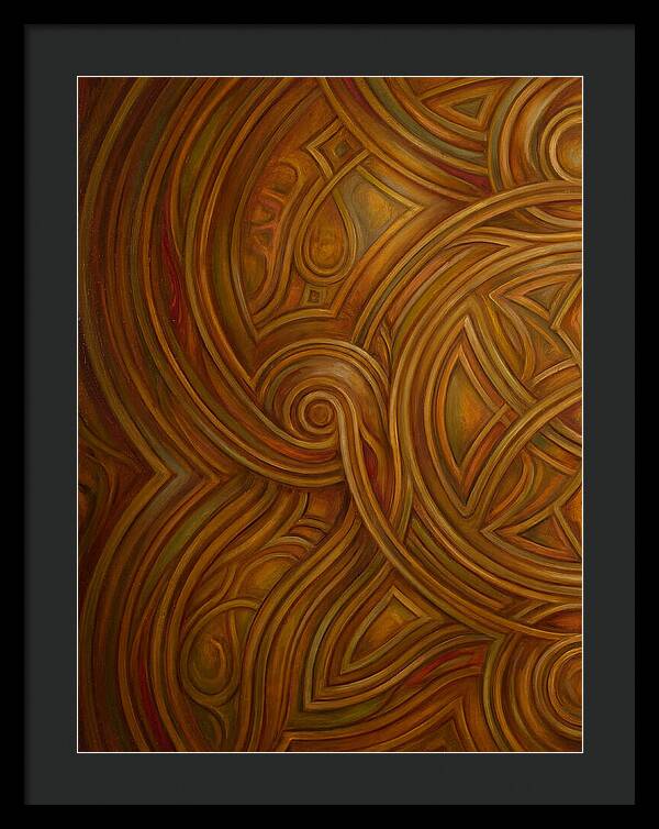 Abstract Lines In Warm Tones