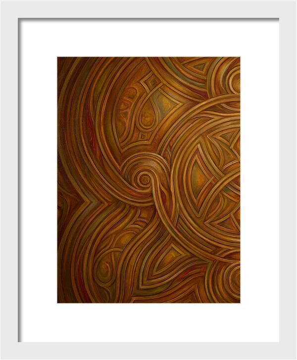 Abstract Lines In Warm Tones
