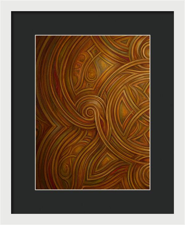 Abstract Lines In Warm Tones