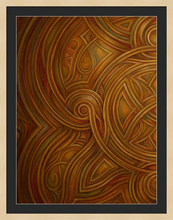 Abstract Lines In Warm Tones
