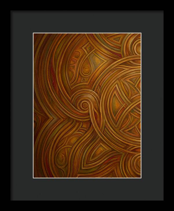 Abstract Lines In Warm Tones