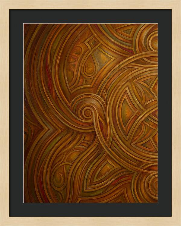Abstract Lines In Warm Tones