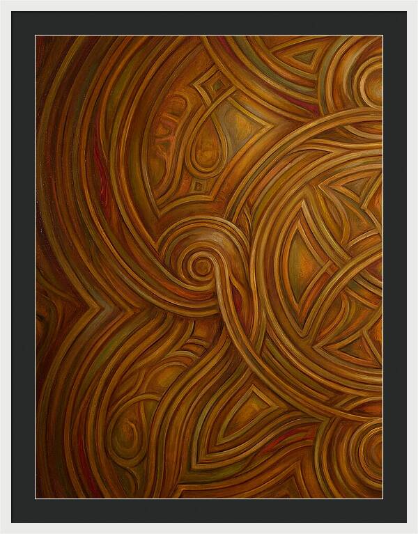 Abstract Lines In Warm Tones