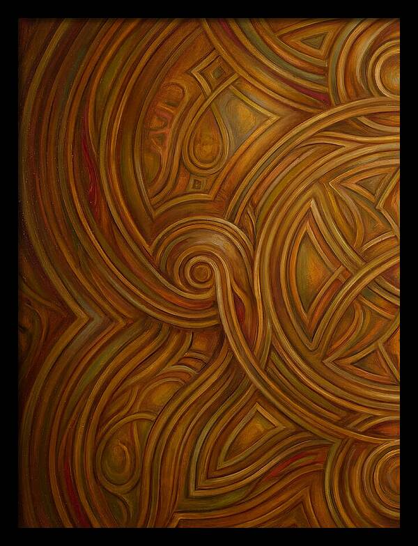 Abstract Lines In Warm Tones