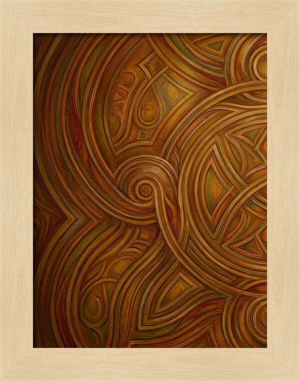 Abstract Lines In Warm Tones