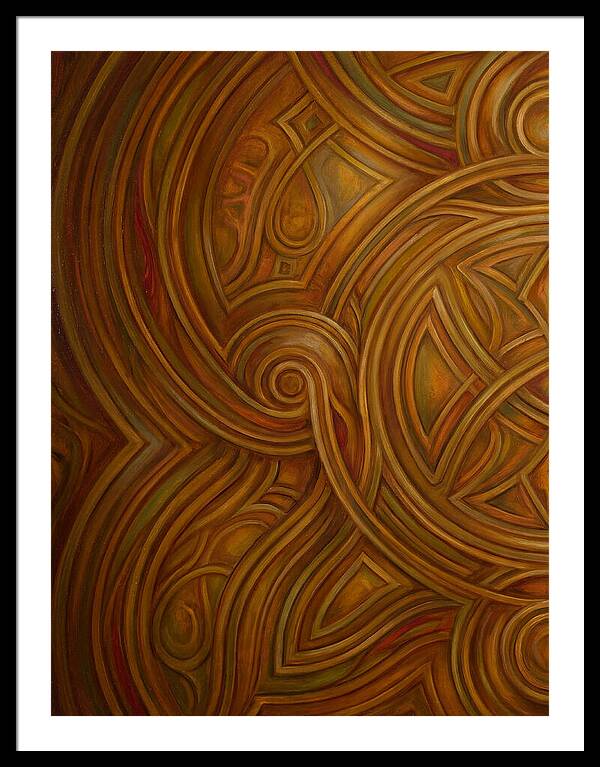 Abstract Lines In Warm Tones