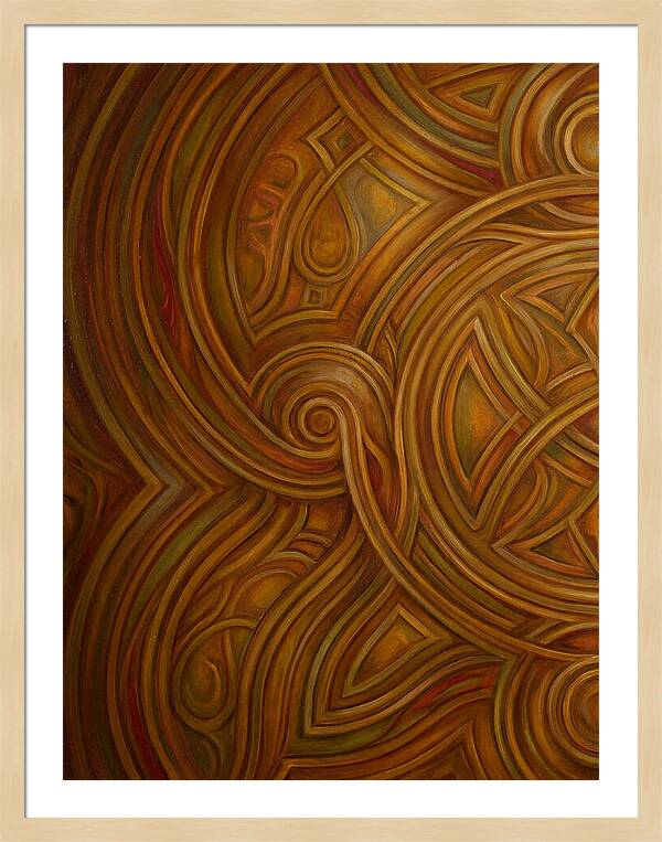 Abstract Lines In Warm Tones