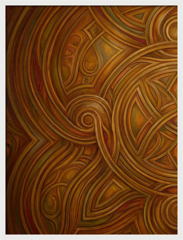 Abstract Lines In Warm Tones