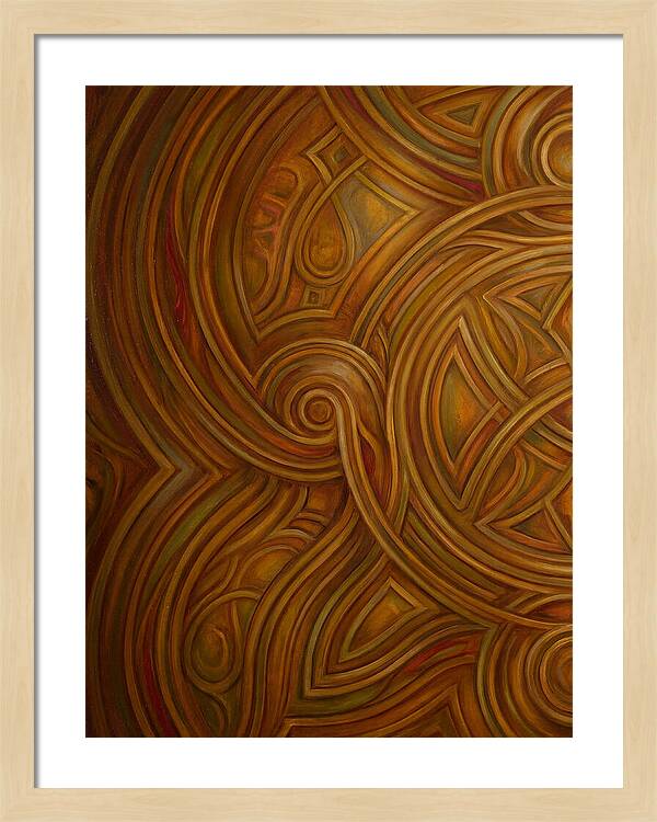 Abstract Lines In Warm Tones
