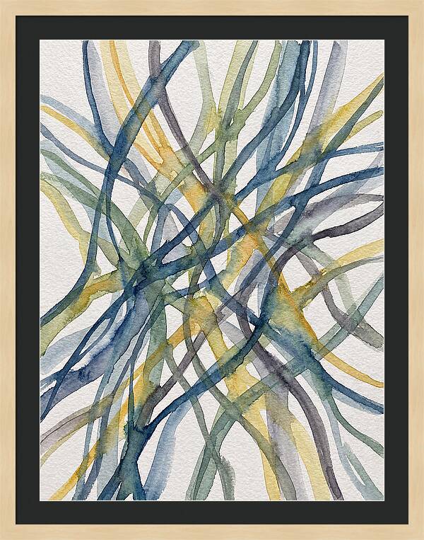 Abstract Lines In Watercolor