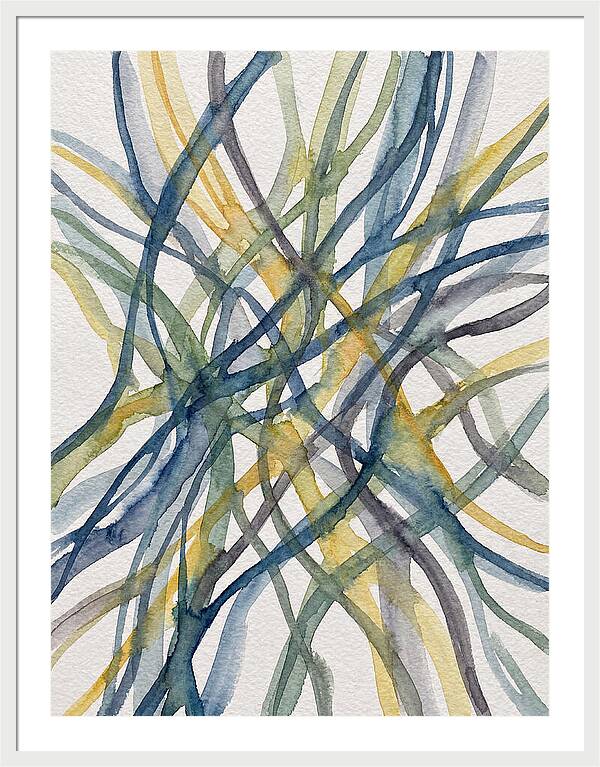 Abstract Lines In Watercolor